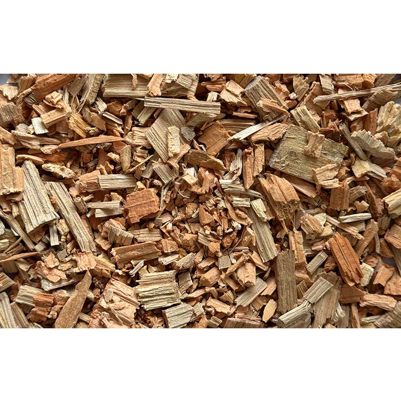 Processed Wood Chips from Industrial Grinder