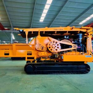 WD1690 tracked horizontal grinder side view in the WeiDong workshop